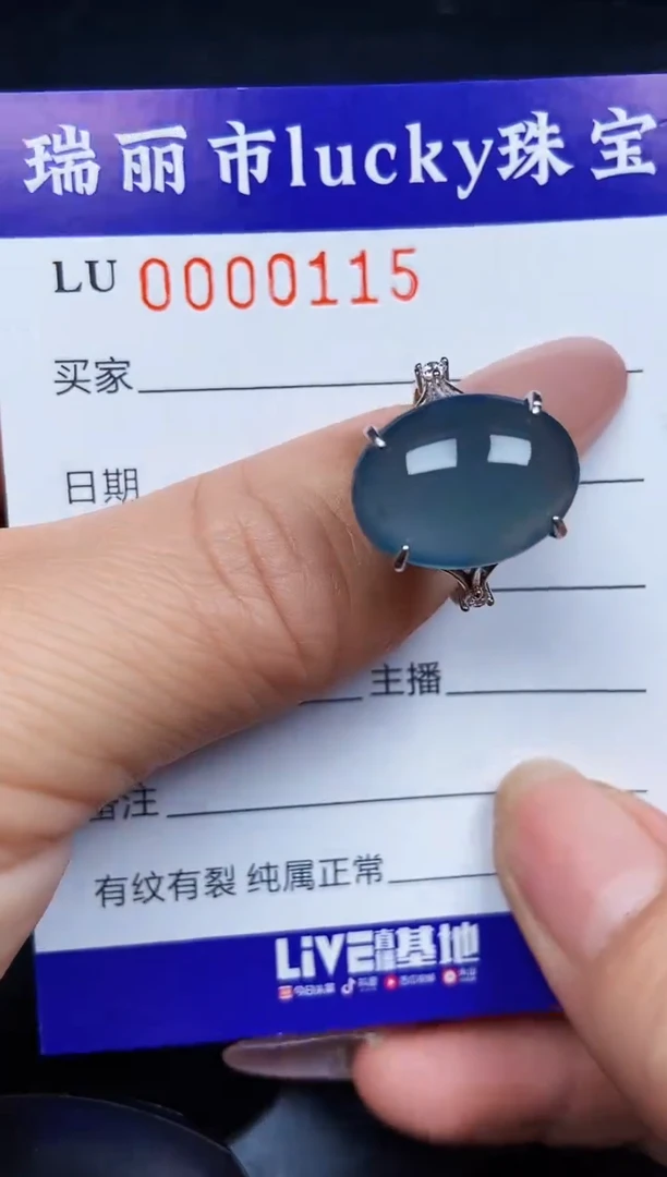 翡翠银S925镶嵌颈饰0115