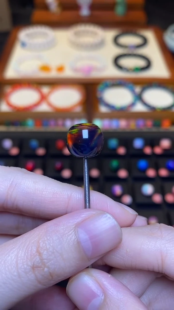 树脂制品11*12mm人工欧泊老型6