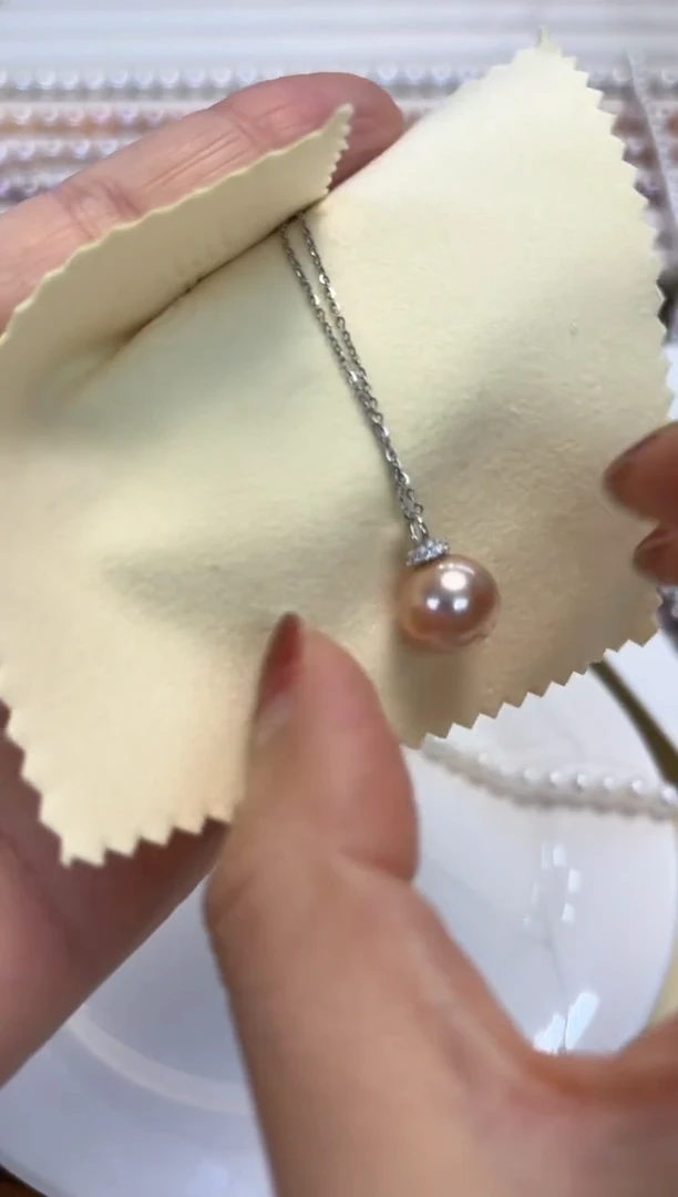 颈饰银S925镶嵌淡水珍珠11mm左右