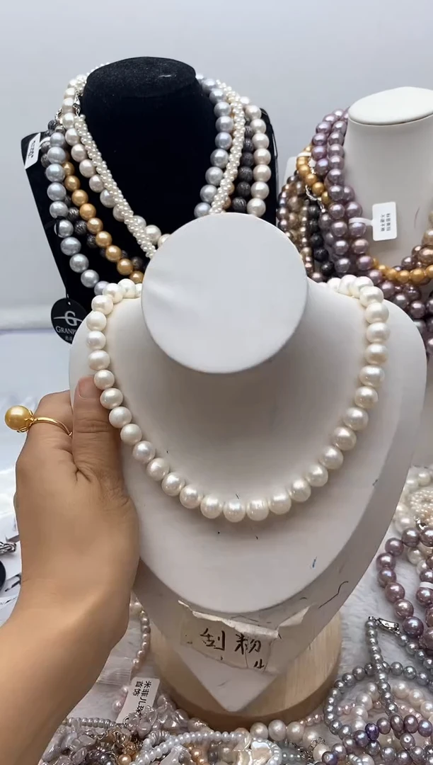 淡水珍珠钛钢颈饰96