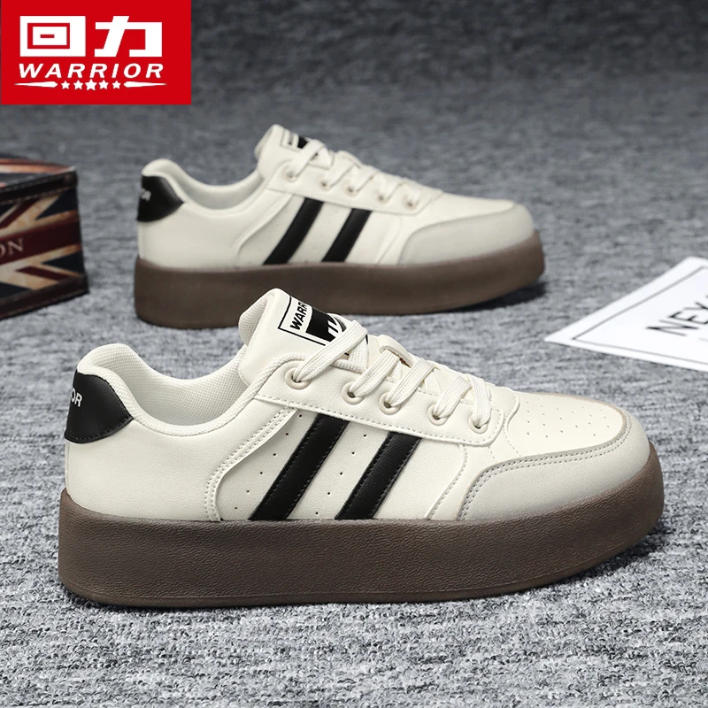 回力德训男鞋冬季经典复古潮流防滑运动潮鞋休闲百搭情侣小白板鞋