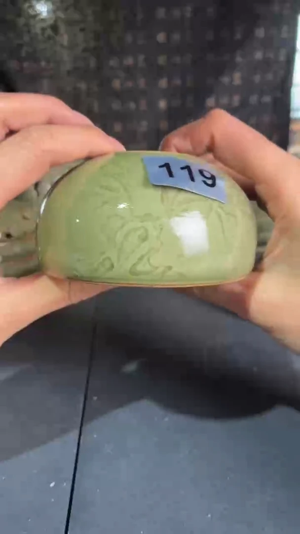 耀州窑仰山竹纹小水域119