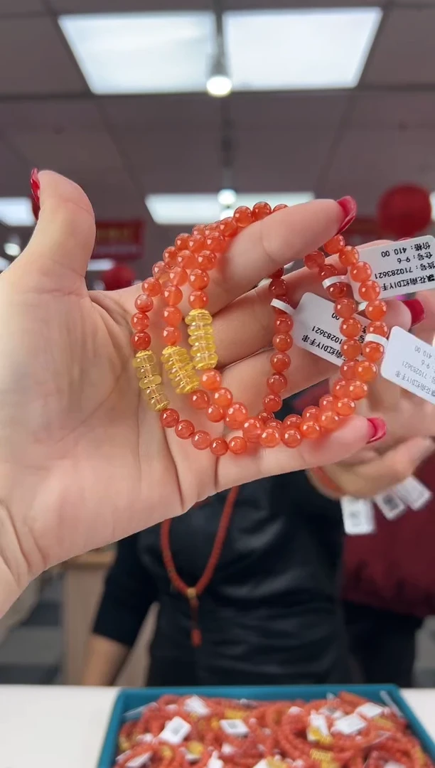 【闪购商品】南红玛瑙珠串未镶嵌多样发其一/6/710283621