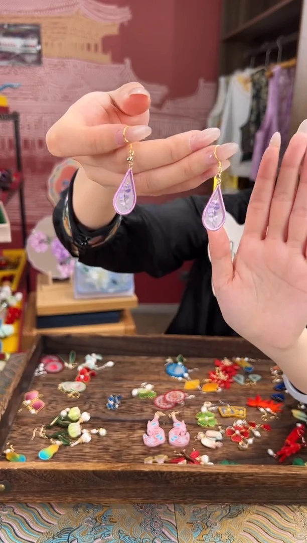 【闪购商品】刺绣苏绣世家非遗手工（耳环）