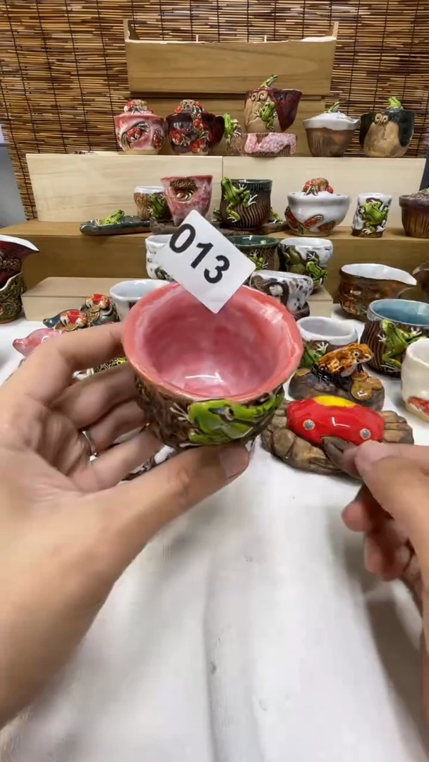 杯013精美粗陶手工柴烧