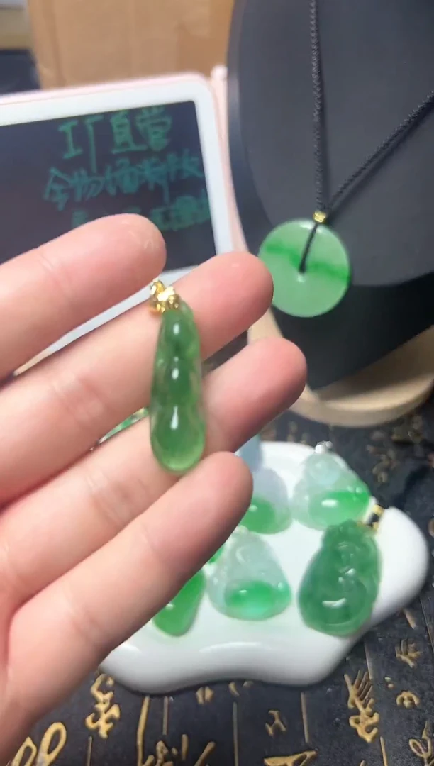 颈饰未镶嵌翡翠所见即所得，一图一物