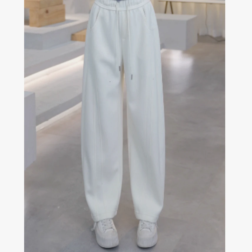 Basic House/百家好慵懒松弛感垂坠时尚休闲裤 B1405B54082