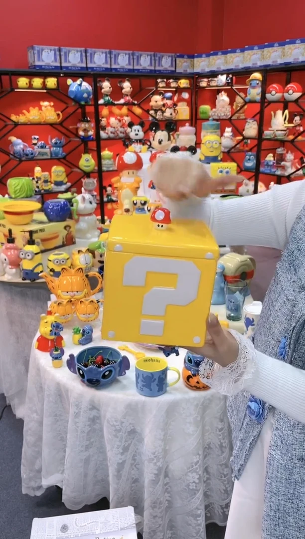 【闪购商品】.@@问号陶瓷储物收纳罐