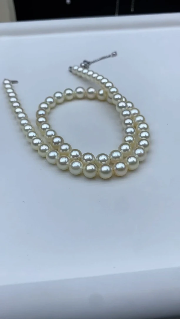 【闪购商品】海水珍珠颈饰银S925镶嵌6-7mm