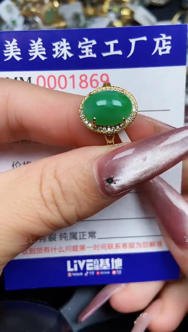 翡翠银S925镶嵌颈饰1869