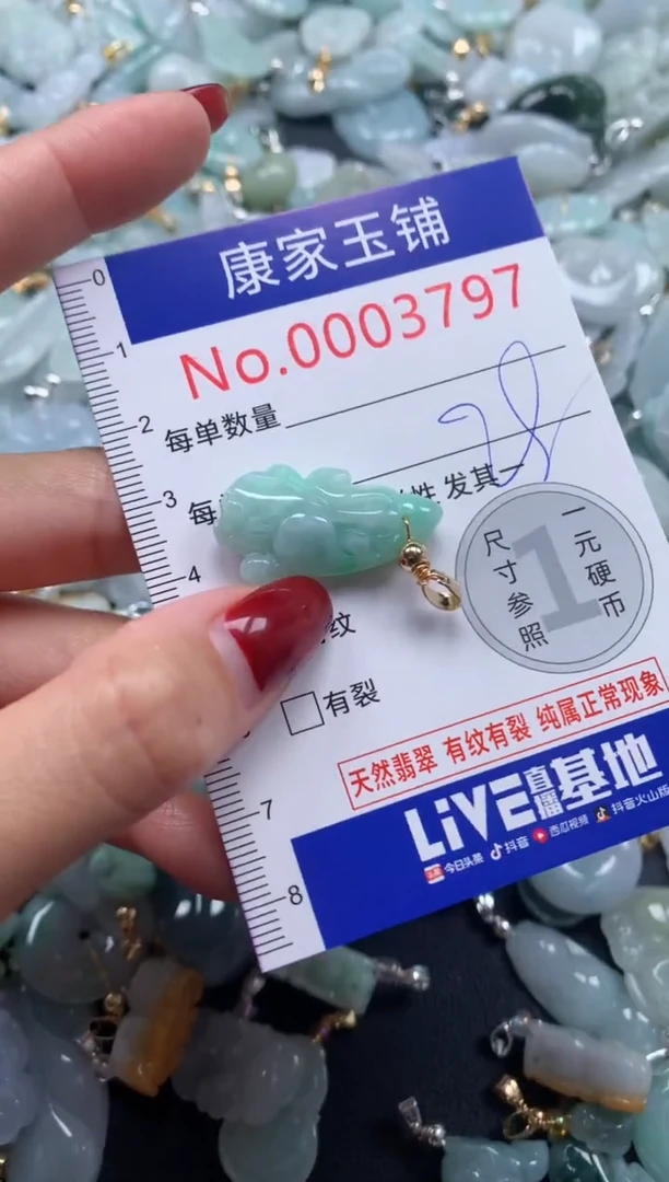 颈饰未镶嵌翡翠3797