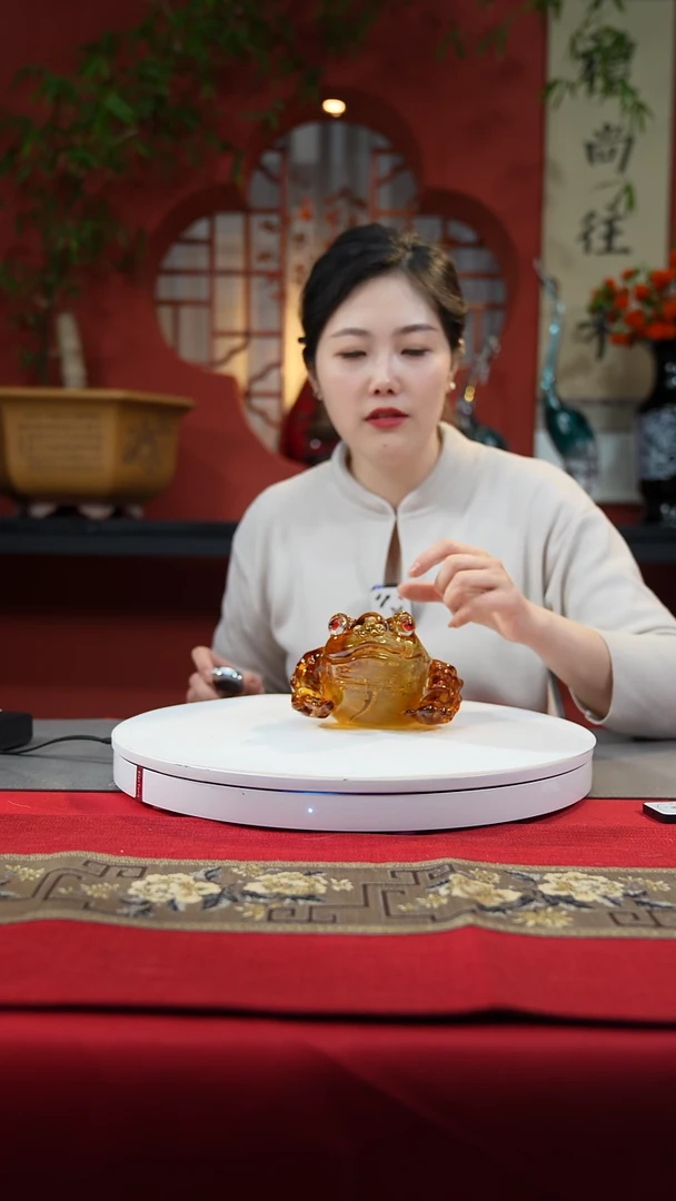 【闪购商品】琉璃手工艺品金蟾