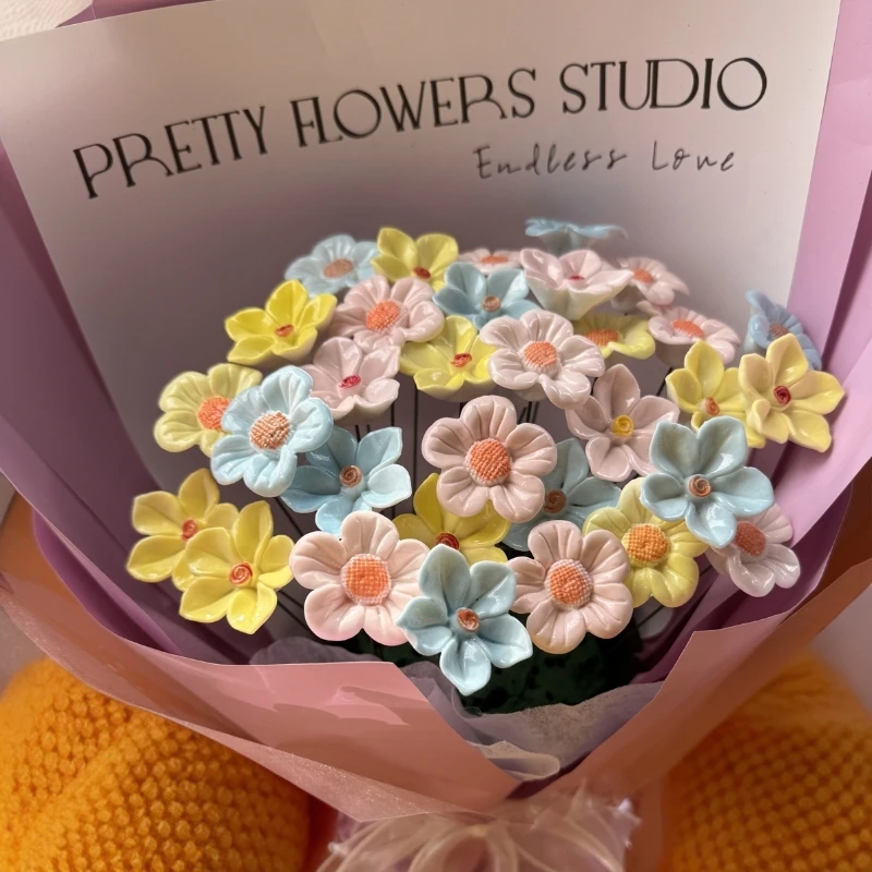 国潮瓷典礼品定制（微笑）系列成品花束33朵