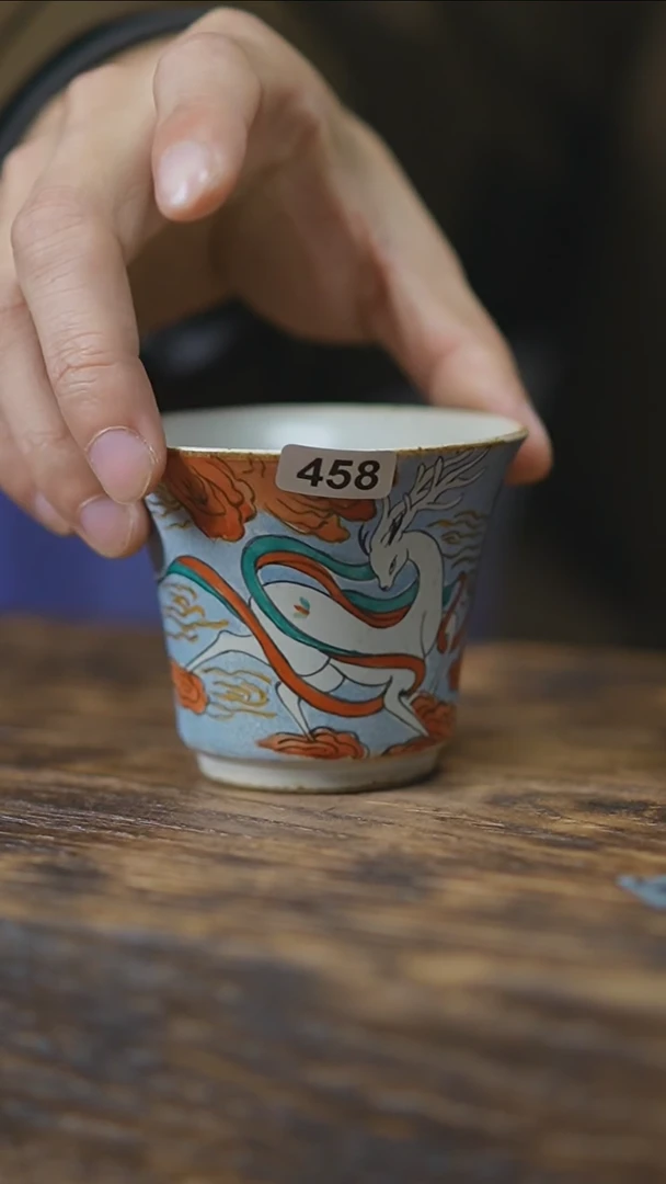 【闪购商品】458景德镇手绘九色鹿单杯