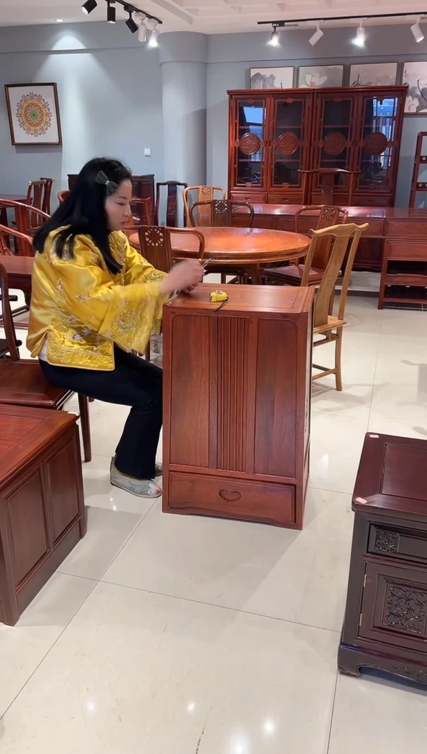 花梨木类成套家具单抽屉置物柜留声机柜