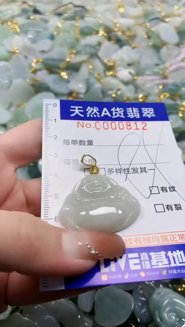 颈饰未镶嵌翡翠天然A货翡翠