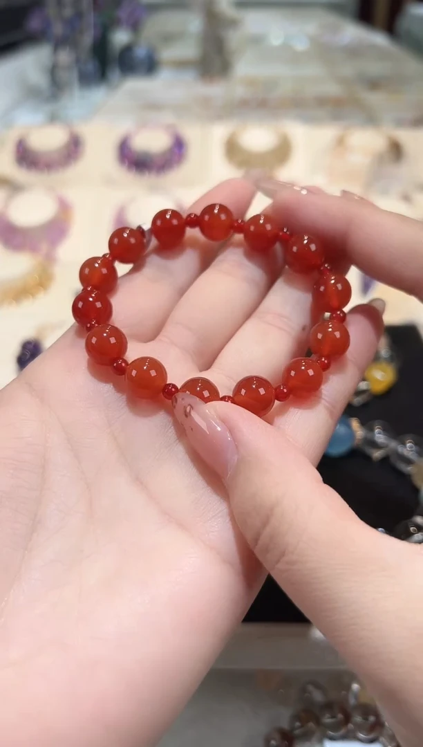 未镶嵌手链玛瑙/玉髓手串