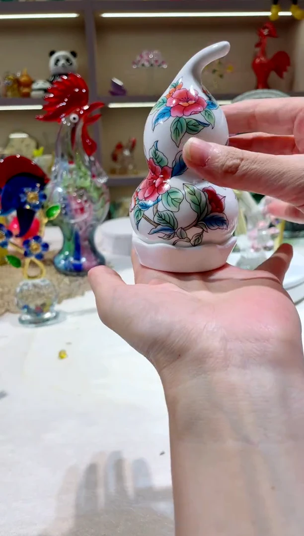 手工艺品琉璃葫芦牙签盒