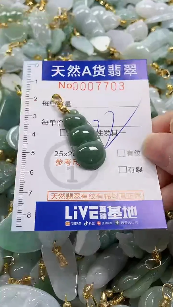 颈饰未镶嵌翡翠纯天然a货翡翠