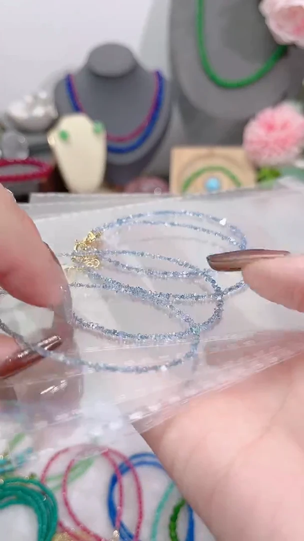 银S925镶嵌手链钻石蓝99