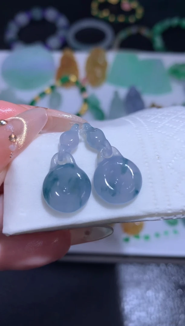 未镶嵌定制翡翠环环平安扣