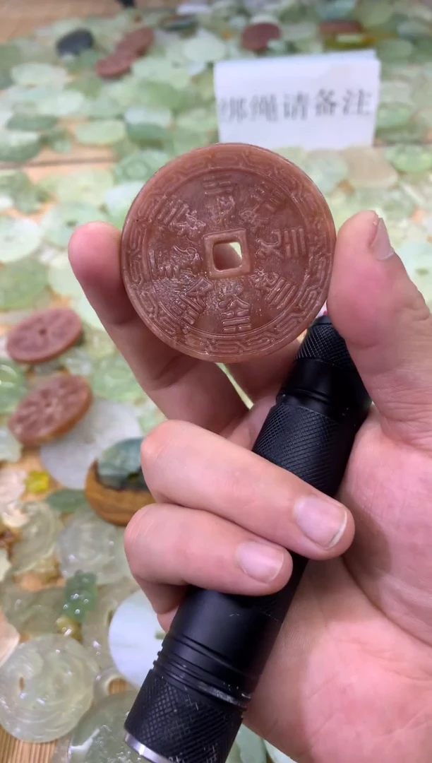 未镶嵌蛇纹石玉颈饰49
