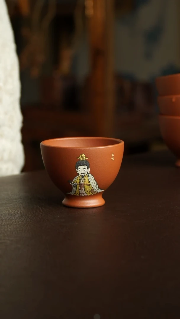 茶杯紫砂78号 桃园三结义