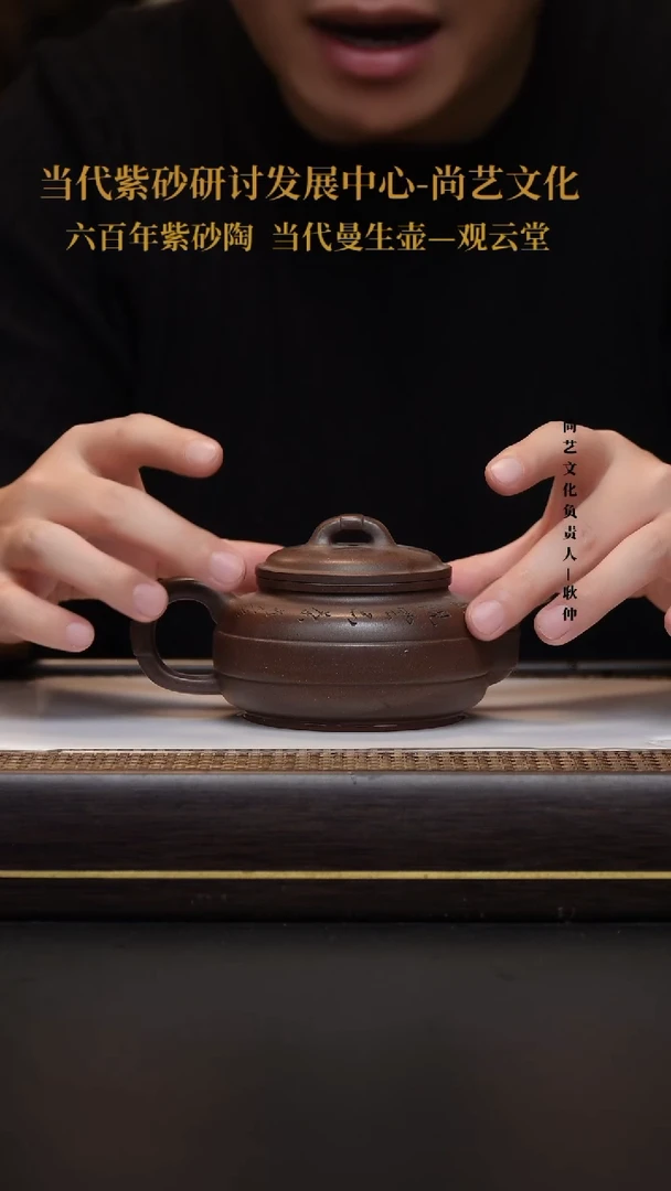 茶壶紫砂 紫砂茶壶  周宇云   线圆