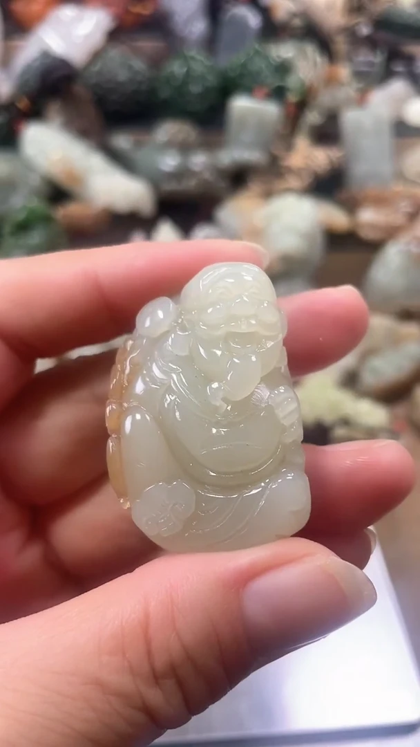 和田玉未镶嵌挂件0046