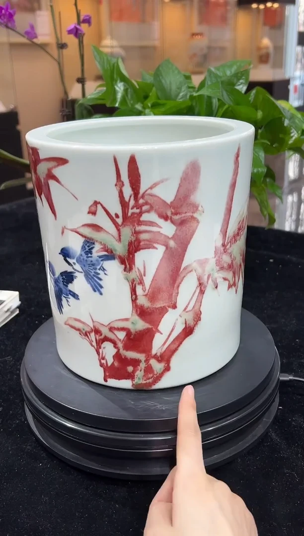 其他瓷崔景哲-瓷器-B小-竹报平安