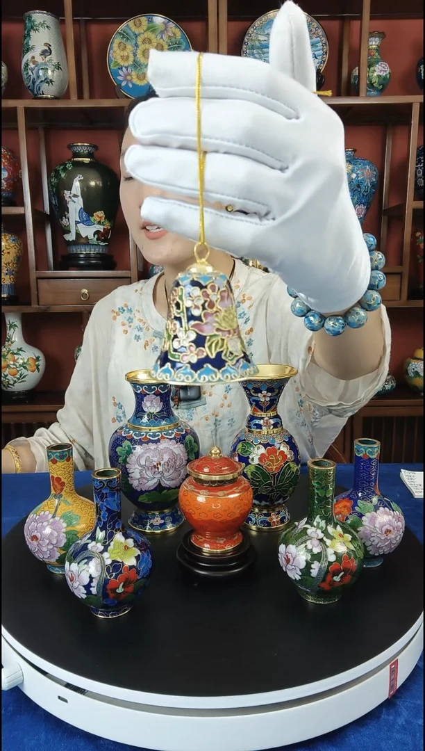 手工艺品琉璃好运铃 铃铛一响 黄金万两 2寸平口铃