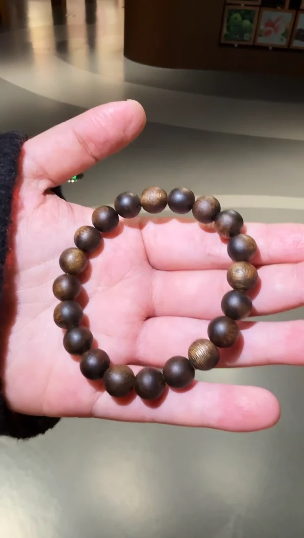 【闪购商品】沉香手串单圈圆珠母树