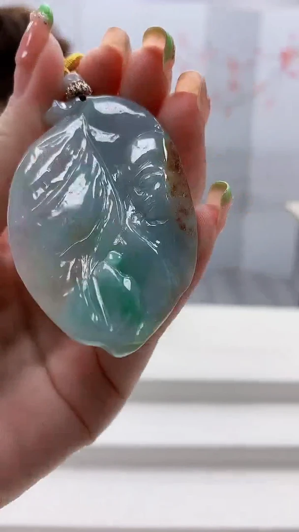 未镶嵌定制翡翠5159ry-毛货挂件155