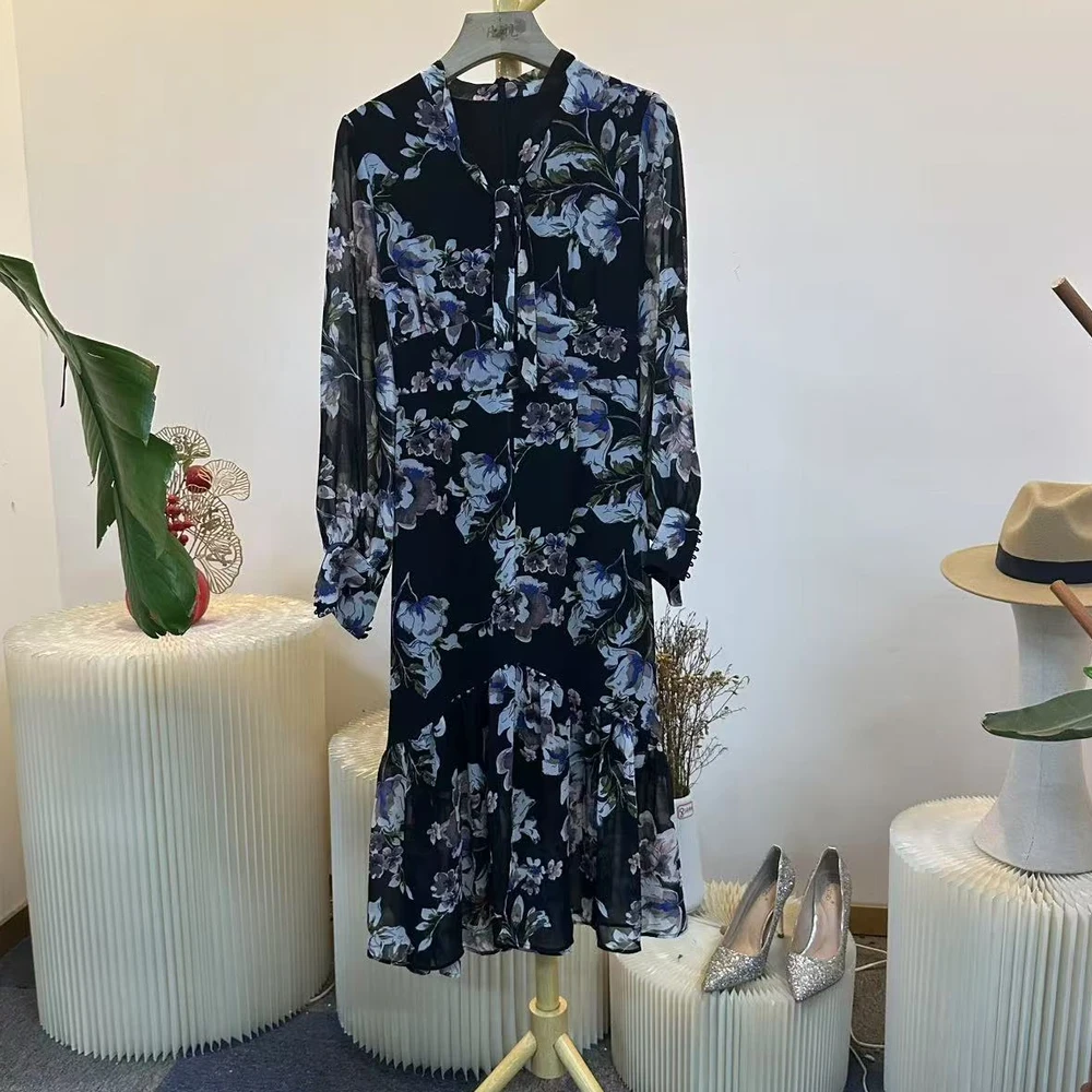 F67不褪色连衣裙女士吊带静奢风中长裙裙子百搭显瘦轻奢