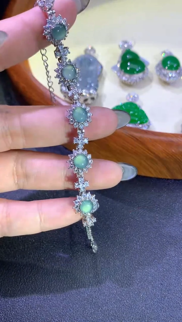 【闪购商品】翡翠手链未镶嵌蛋面手链13