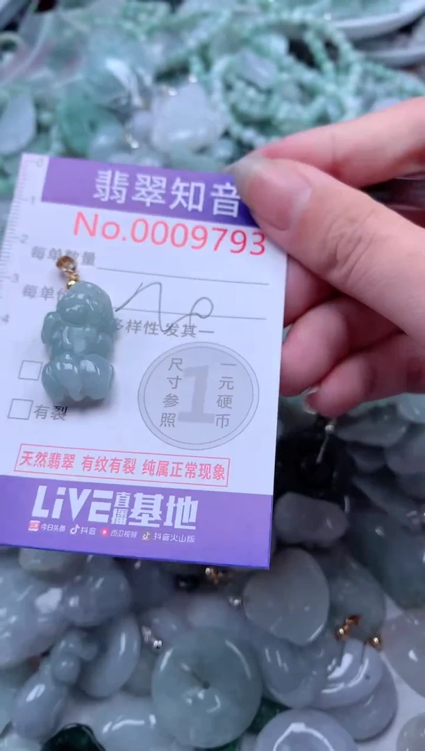 翡翠未镶嵌吊坠(不含链)9793