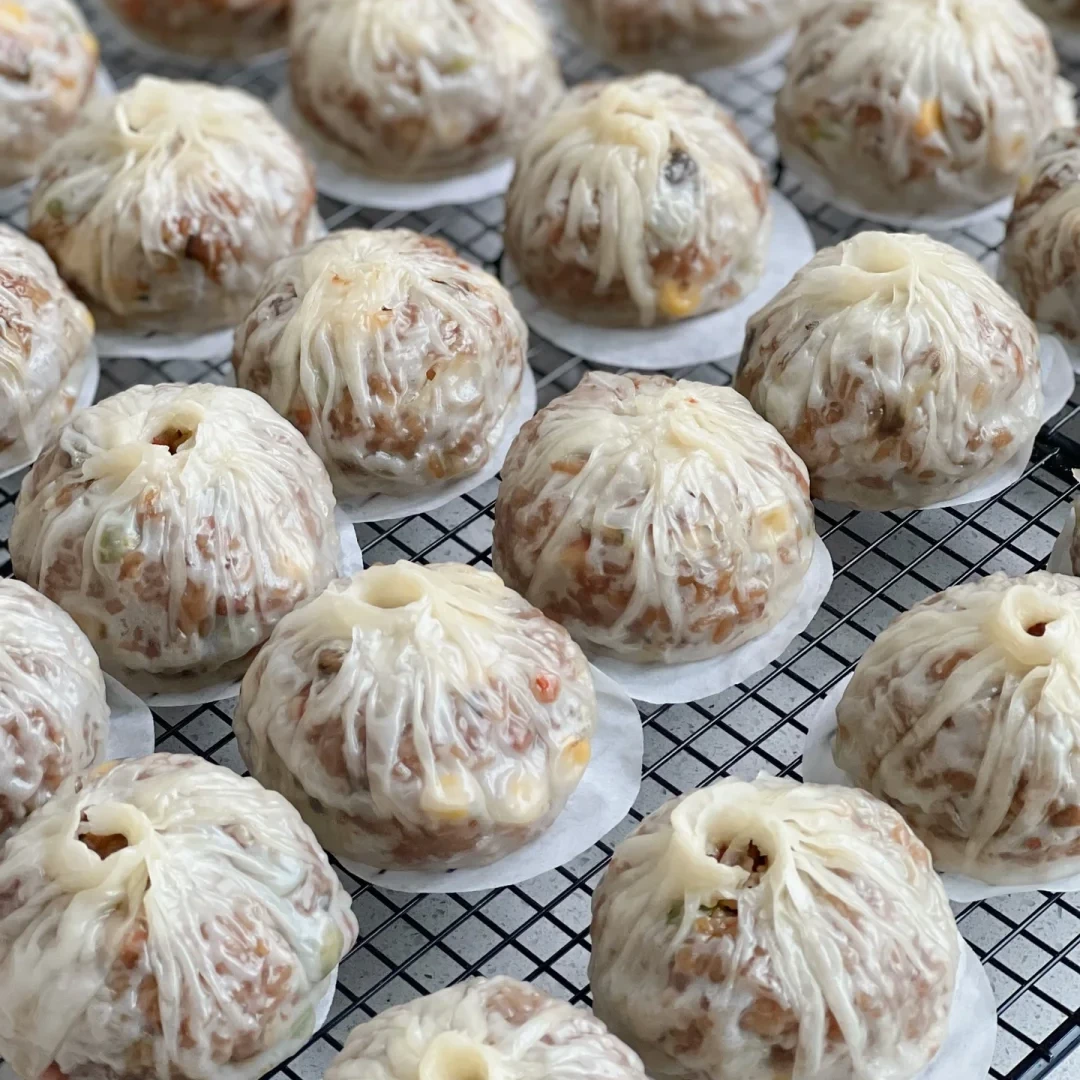 【买10个送10个】纸皮烧麦速食学生早餐半成品加热香菇糯米烧卖冷冻