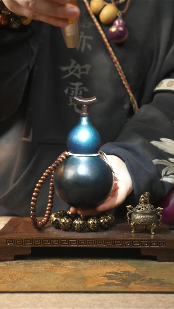 373大漆一物一拍记葫堂出品【不带手串】