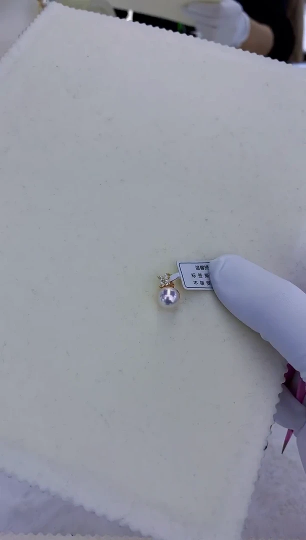 银S925镶嵌饰品海水珍珠设计款吊坠