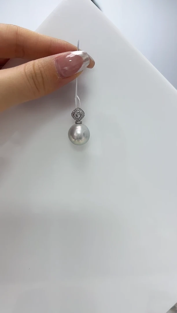 【闪购商品】淡水珍珠DA银S925镶嵌吊坠 13 B676