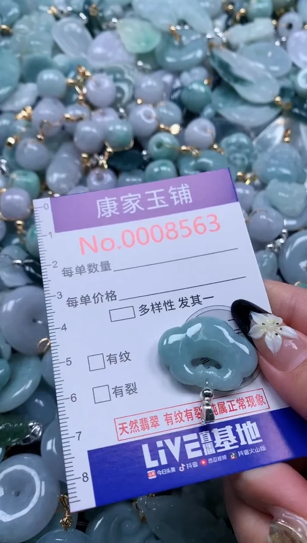 翡翠未镶嵌颈饰8563