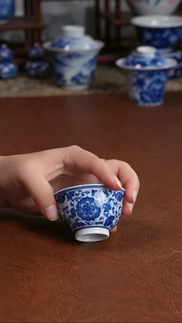 景德镇高端茶器蓦奈手绘陶瓷茶具