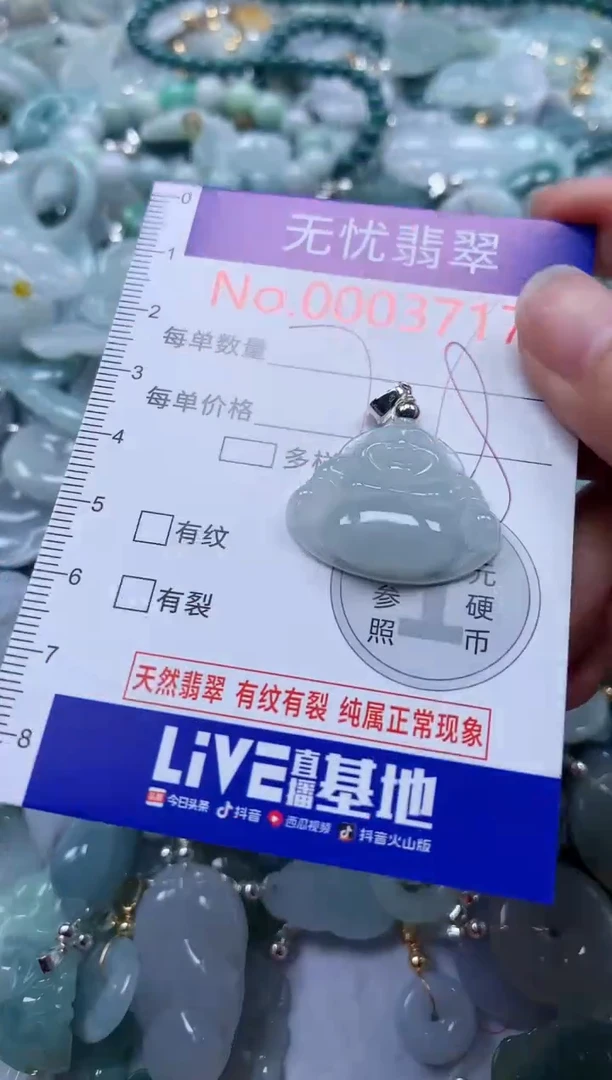 翡翠未镶嵌吊坠(不含链)3717