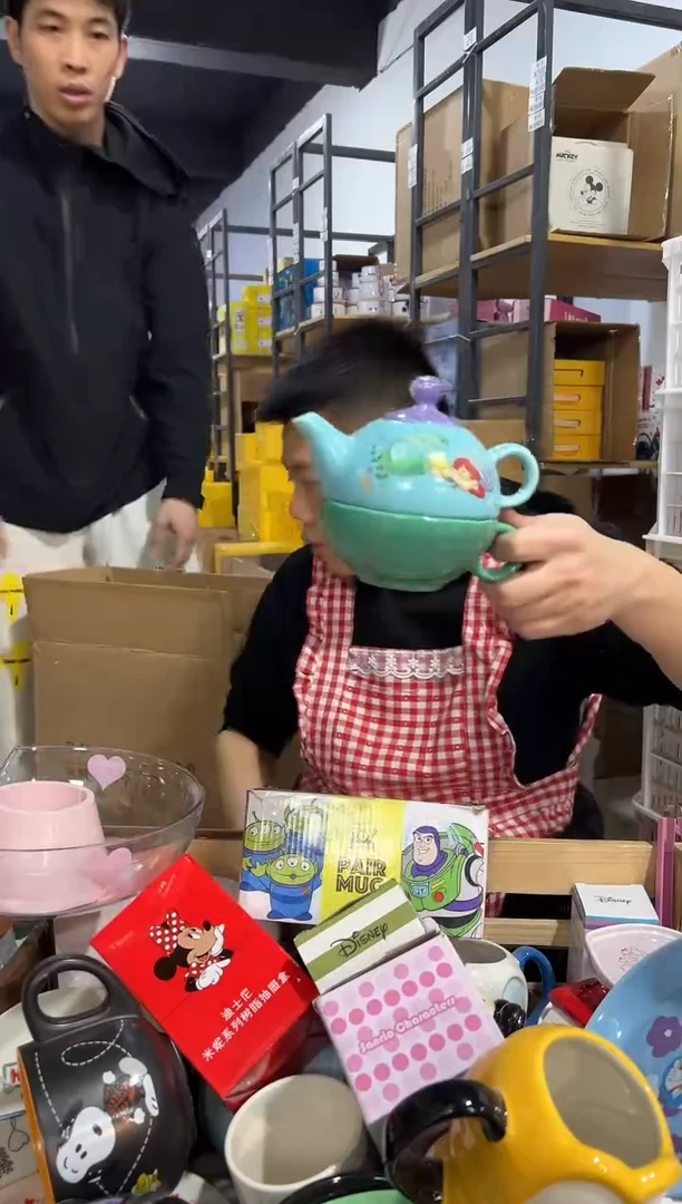 【闪购商品】杯陶瓷美人鱼子母壶