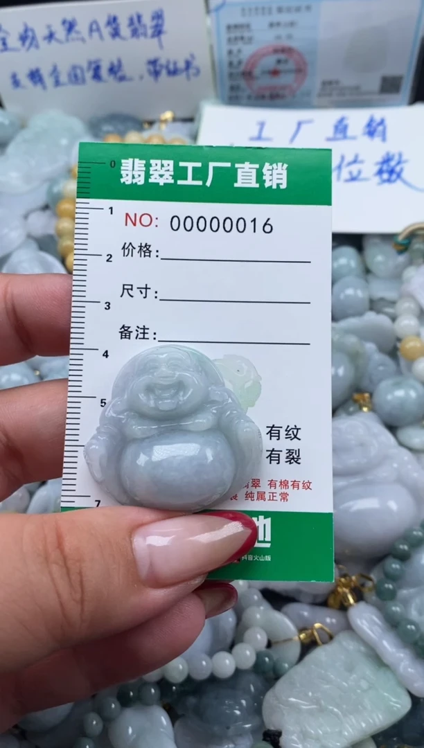 翡翠未镶嵌颈饰天然A货翡翠0016