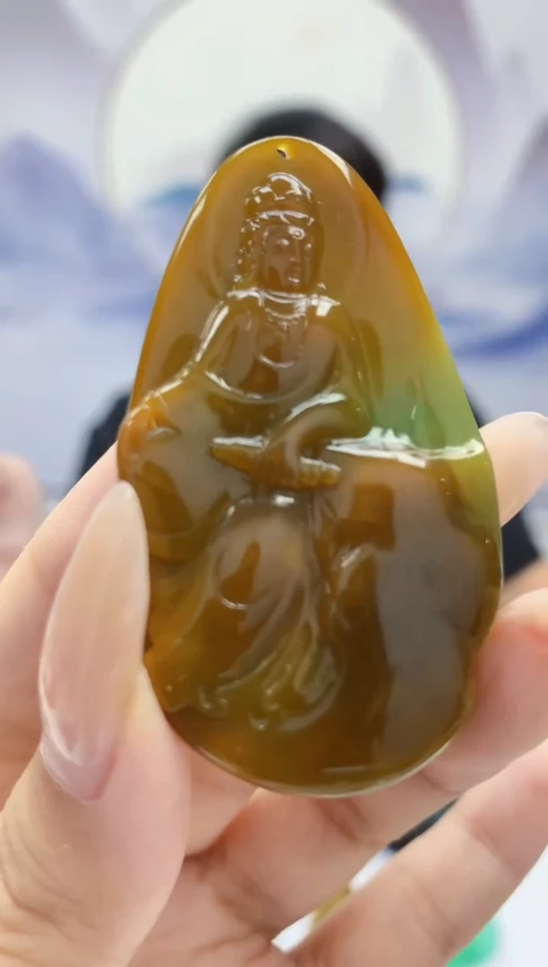 定制翡翠未镶嵌4969xx-毛货挂件83