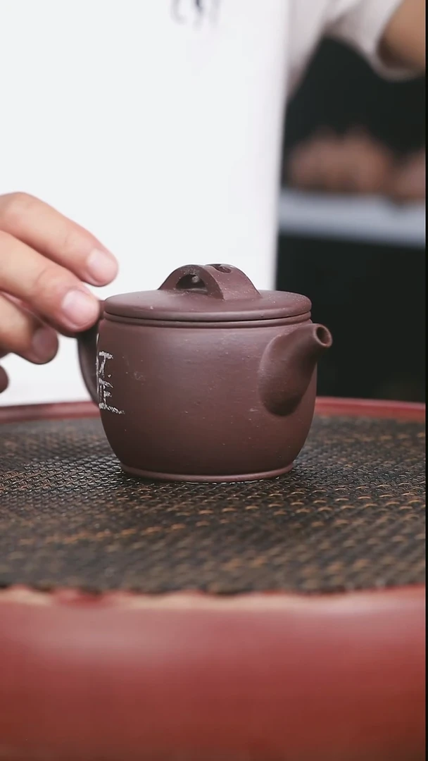 茶壶紫砂12号高砂老紫泥汉瓦220CC微瑕