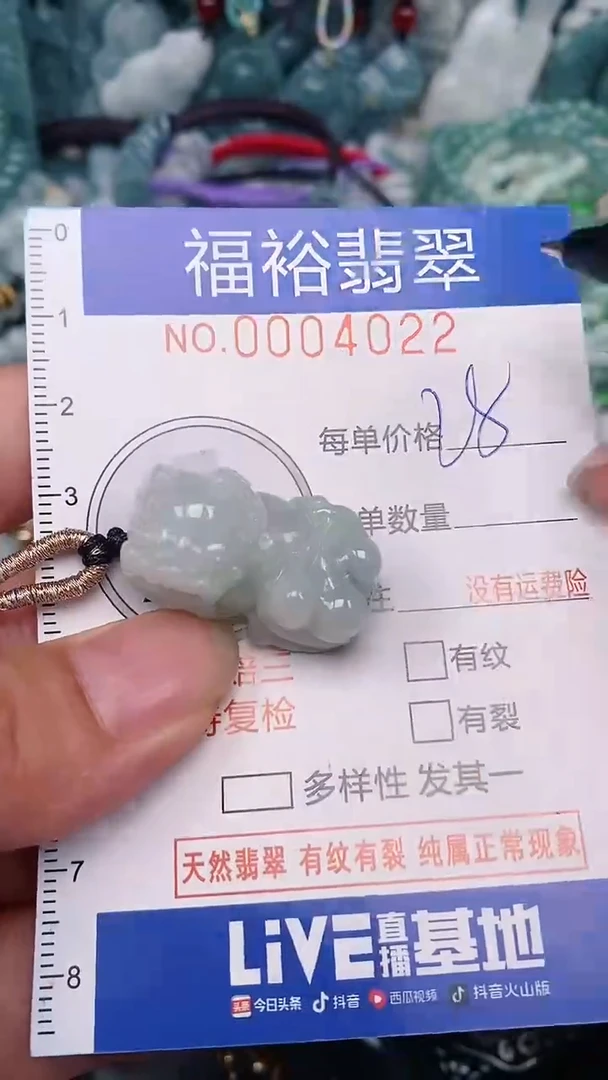 翡翠未镶嵌颈饰...0004022
