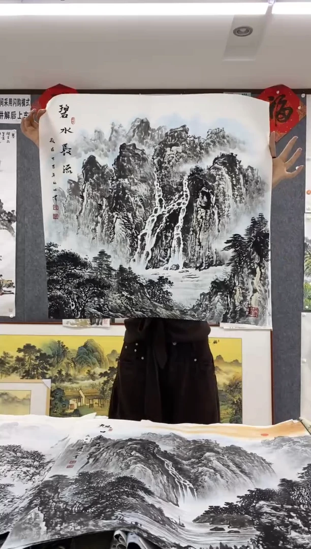 国画福利！沈泳江手绘 四尺斗方68*68cm