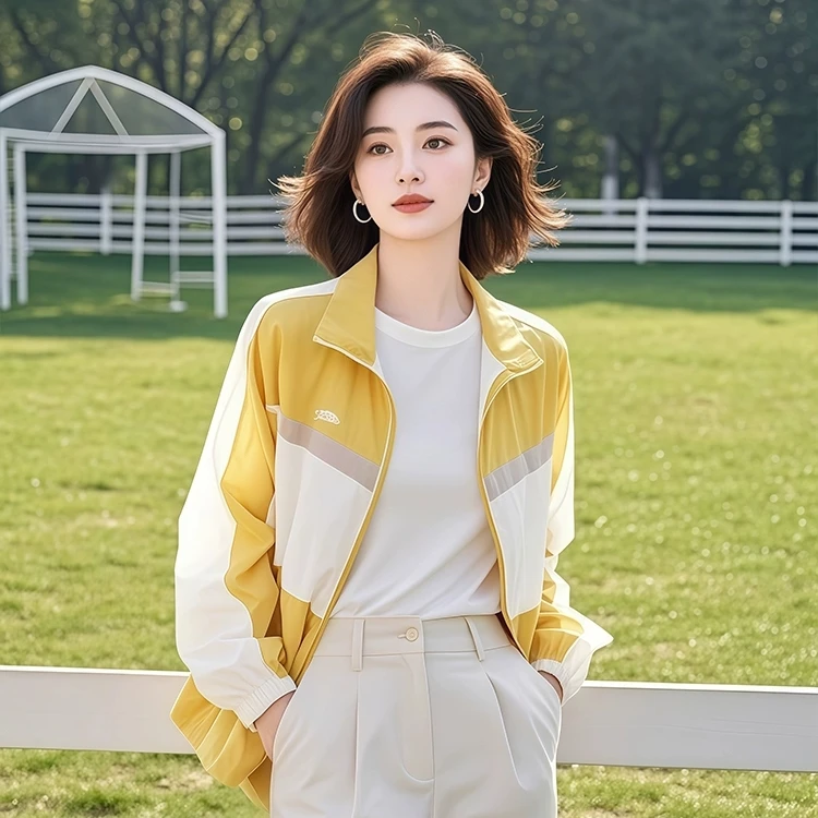 撞色薄款外套女2025新款春季高级感爆款小香风上衣轻薄防晒衣夏季